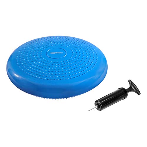 Amazon Basics - balance disc, cuscino per migliorare la stabilità, blu