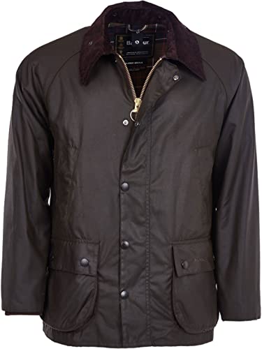 Barbour Classic Bedale Wax Jac Giacca, Verde (Olive 000), X-Large U...