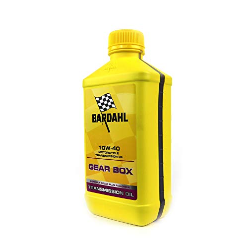 Bardahl 405040 - Olio Trasmissione per Moto, Gear Box 10w-40, Massima Protezione e Durata degli Ingranaggi, Cuscinetti e Frizione
