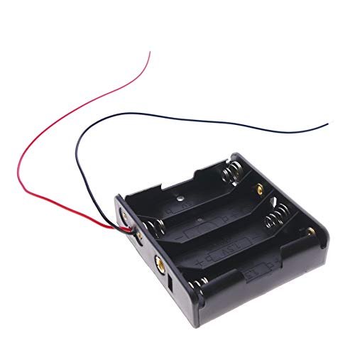bematik – contenitore piatto per 4 Batterie LR6 AA 1.5 V (en090)