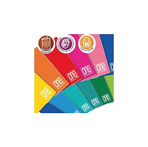 Blasetti Maxi One Color, Quaderno Formato A4, Rigatura 10, Quadretti 1 cm per 1° Elementare, Carta 80g mq, Pacco da 10 Pezzi