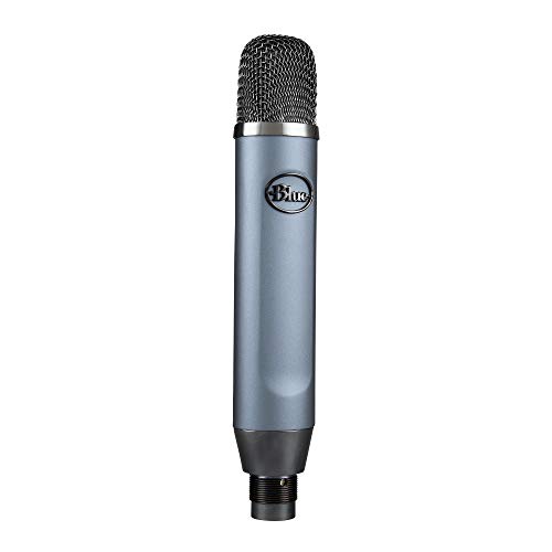 Blue Ember Microfono a Condensatore XLR per la Registrazione e lo Streaming, Capsula Cardioide Personalizzata e Supporto per Microfono - Grigio