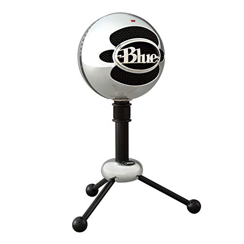 Blue Snowball Microfono USB per Registrazione, Streaming, Podcast, Gaming su PC e Mac, Mic a Condensatore con Modelli Polari Cardioide e Omnidirezionale e Design Retrò Elegante - Argento