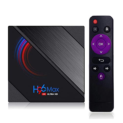 Box TV Android 10.0, H96 Max H616 Nuovo 2021 Bluetooth 4.2 RAM 4 GB DDR3 64 GB ROM Quad Core Supporto 4K Ultra HD   H.265   Dual WiFi 2.4G + 5G   HDMI   3D 100M Ethernet Video Playbox