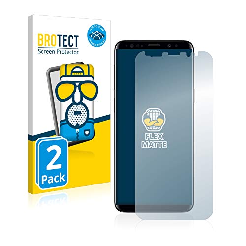 brotect Pellicola Copertura Completa Opaca Compatibile con Samsung Galaxy S9 Plus (2 Pezzi) Full-Cover 3D Curvo