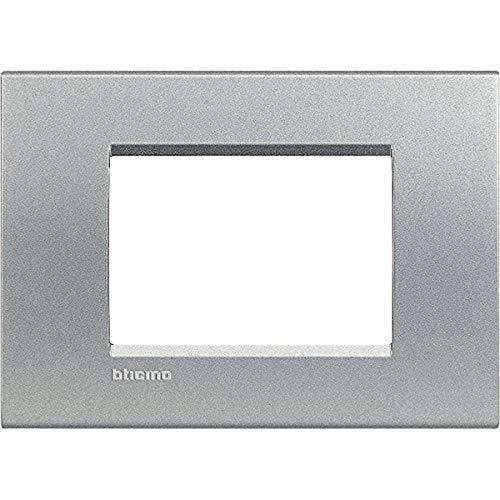 BTicino Livinglight Placca, 3 Moduli, Forma Rettangolare, Grigio (T...