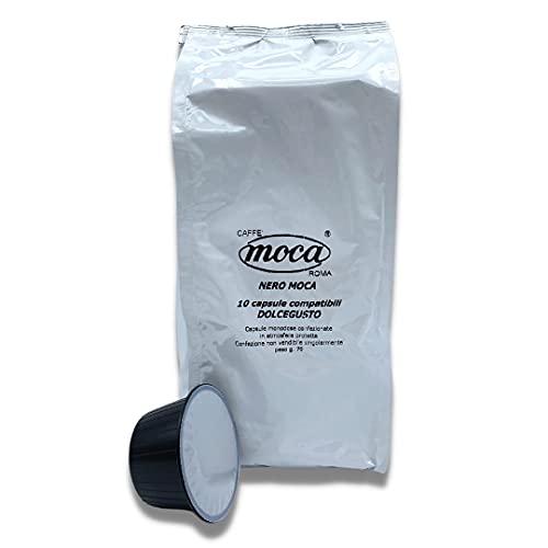 Caffè Moca - Capsule Compatibili Nescafè Dolce Gusto Nero Moca - Confezione da 100 Capsule
