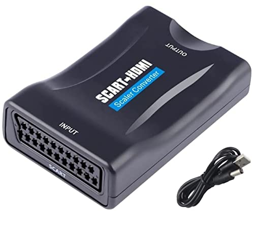 Convertitore da scart a HDMI 720P 1080P SCART a HDMI adattatore Full HD Video Audio Commutatore Cavo per HDTV Monitor proiettore STB VHS Xbox PS3 Sky Blu-ray DVD Player