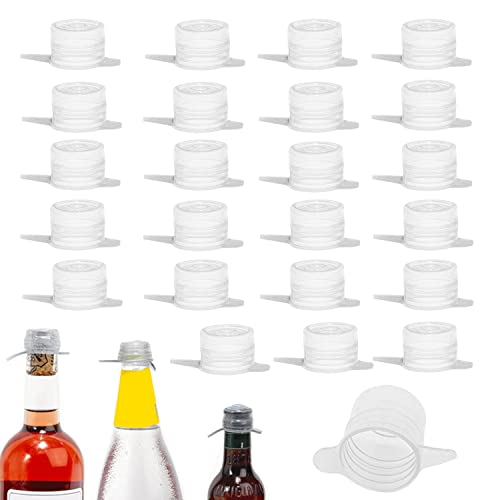 Coperchi in silicone estensibile ecologiche elastici riutilizzabili Senza BPA Lavabile in lavastoviglie tappi bottiglia birra vino acqua tappo vino cava (24 Pezzi)