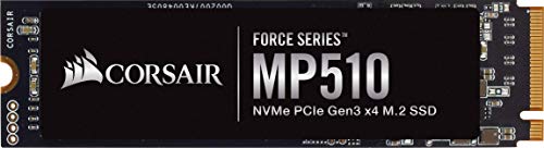 Corsair Force MP510 Unità SSD M.2 NVMe PCIe Gen3 x 4, Velocità, Fino a 3.480 MB s in Lettura Sequenziale e 2.000 MB s in Scrittura Sequenziale, 480 GB, Nero