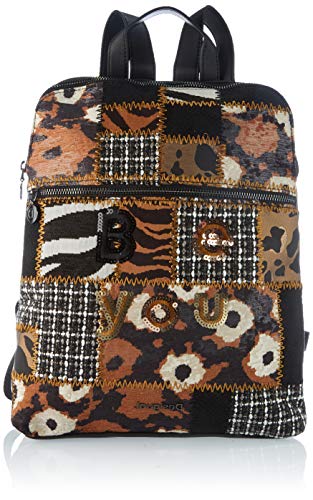Desigual Accessories Fabric Backpack Medium, Zaino Donna, Nero, U