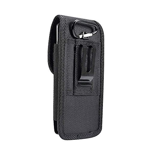 DFV mobile - Belt Case Cover Nylon with Metal Clip Business for Elephone S7 - Black