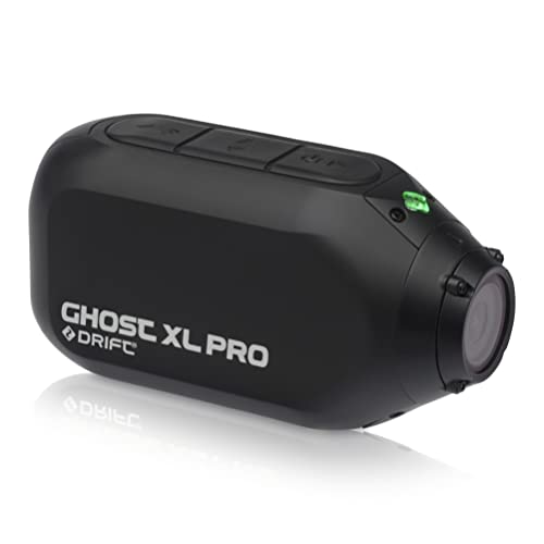 Drift Ghost XLPro Action Camera - 4K UHD 30FPS Video 4,5 ore di batteria o 1080P 120FPS per 7 ore, stabilizzazione dell immagine, impermeabile, obiettivo rotante, live streaming, modalità Dashcam