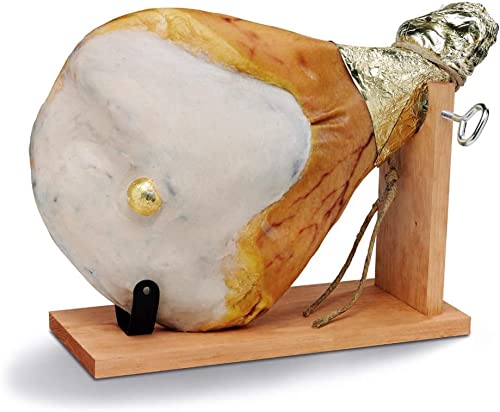 Fiorucci – Prosciutto Crudo intero con osso, in confezione regalo con morsa e coltello