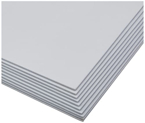 Fogli in schiuma EVA, formato A4, 21 x 30 cm, spessore di 2 mm, 10 fogli, colore: bianco