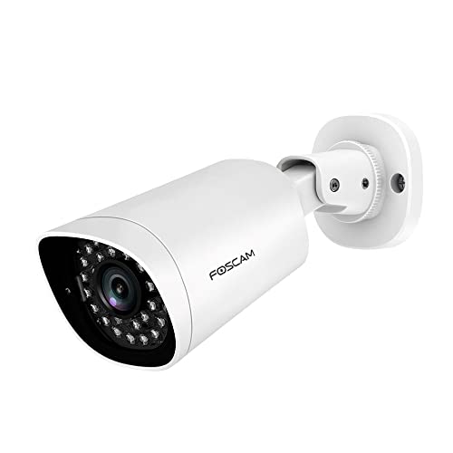 Foscam G4EP - Telecamera IP POE da esterno 4 MP, telecamera di sorveglianza esterna 2 K, consultare a distanza 24 7, rilevamento di movimento