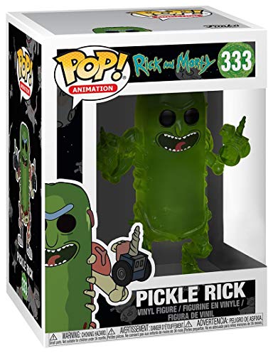 Funko And Morty: Pickle Rick (Traslucent) Figurina, Multicolore, 29...