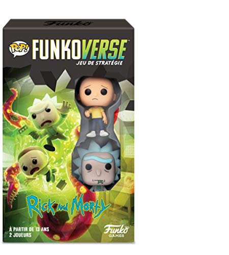 Funko - Pop Funkoverse: Rick and Morty Interdimensional Conflict Board Game, 43484, Multi Colour
