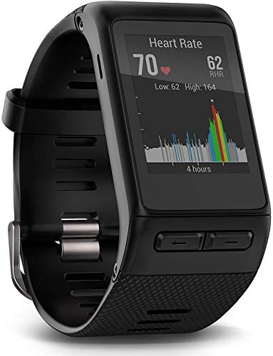 Garmin Vivoactive HR Regular Smartwatch con Cardio al Polso, Profili d Attività Fisica, Cinturino Regular (M-L), Nero