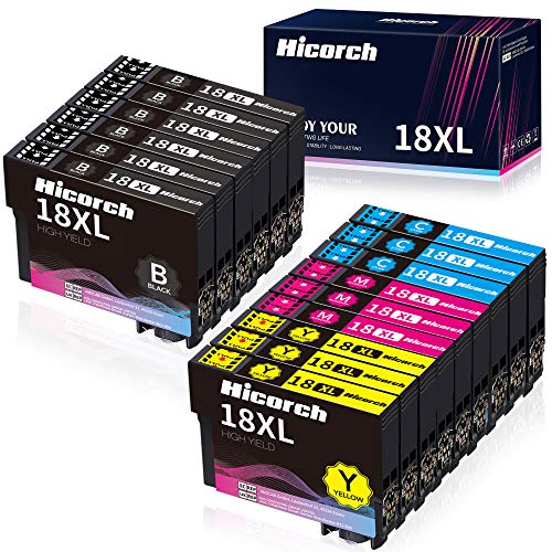 Hicorch Cartucce 18 XL Compatibile con Epson 18 18XL per Epson Expr...