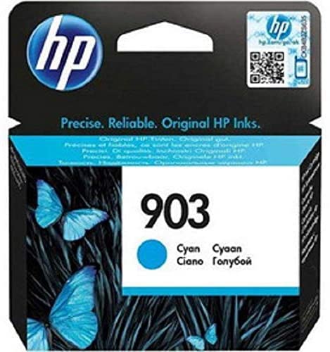 HP 903 Ciano, T6L87AE, Cartuccia Originale HP da 315 pagine, Compatibile con Stampanti HP OfficeJet 6950, OfficeJet Pro 6960 e 6970