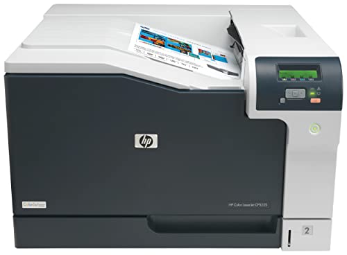 HP Color LaserJet CP5225n CE711A, Stampante a Singola Funzione A3, Stampa Fronte e Retro Manuale a colori, 20 ppm, USB, Ethernet, HP Smart, Schermo retroilluminato a 2 righe, No WiFi, No Fax, Bianca