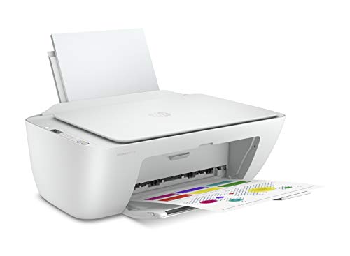 HP DeskJet 2710 5AR83B Stampante Fotografica Multifunzione A4, Stampa, Scansiona, Fotocopia, Wi-Fi, Wi-Fi Direct, HP Smart, No Stampa Fronte Retro Automatica, 3 Mesi di HP Instant Ink Inclusi, Bianco