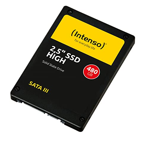 Intenso 2.5  SSD Interno SATA III High Performance, 480 GB, Nero