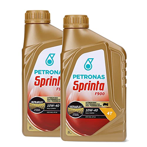 Kit 2x PETRONAS Sprinta Olio Motore 4T 100% Sintetico F900 10W-40 -...