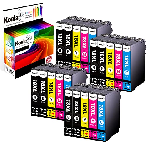 Koala Pacco din 20 Cartuccia d inchiostro Compatibili per Epson 18 ...