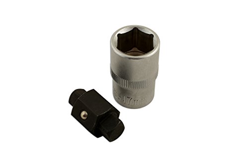 Laser 6065.0 Chiave per piletta lavabo, 8 10 mm Quadrata