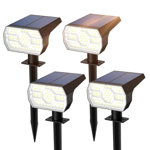 LKXDOV Faretti Solari a LED da Esterno, 56LED Lampade Luci Faretti ...