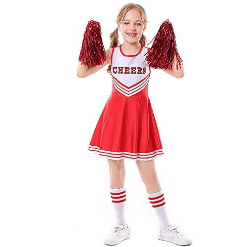 LOLANTA Costume Cheerleader Bambina,Raggaze Vestito Carnevale Cheer...