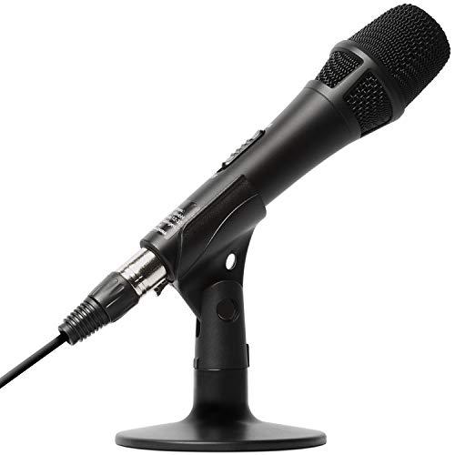 Marantz Professional M4U – Microfono per PC USB con Scheda Audio, Cavo Microfonico e Supporto da Tavolo per PC Gaming, Cattura Audio YouTube, Streaming e Podcast