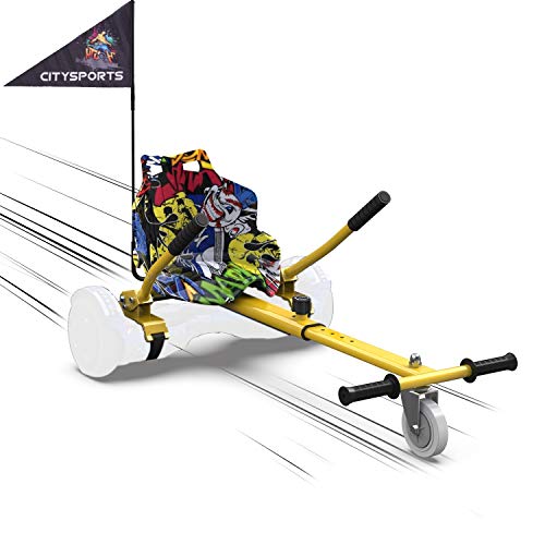 MARKBOARD HoverKart Regolabile per Hoverboards Go Kart Sedile per Hoverboards di 6.5 8 10 Pollici