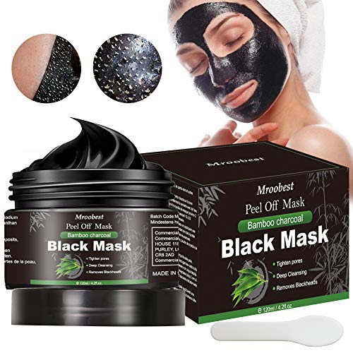 Maschera Nera Punti Neri, Black Mask, Maschera di comedone, Blackhead Remover Black Mask, Facciale Cura Strappando Stile Pulizia Profonda Pulizia Rimozione Di Comedone Maschera (120ML)