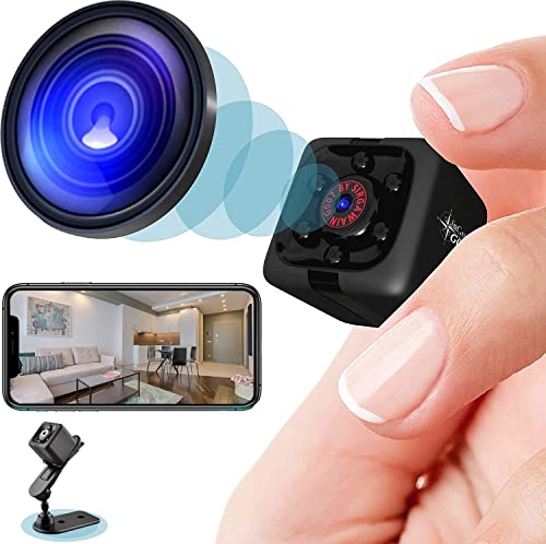 Mini Spia Nascosta Telecamera, Full HD 1080P Microcamera con Visione Notturna e Sensore di Movimento, Telecamera Videosorveglianza con Registrazione, Spycam ​Wifi per Esterno Intern