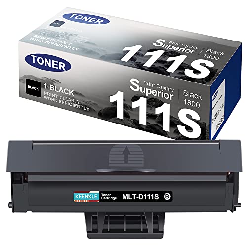MLT-D111S Cartuccia Toner Compatibili per Samsung MLT-D111L 111L 111S Toner per Xpress M2026W M2026 M2070 M2070W M2070F M2070FW M2020W M2020 M2022 M2022W (Nero, 1-Pack)