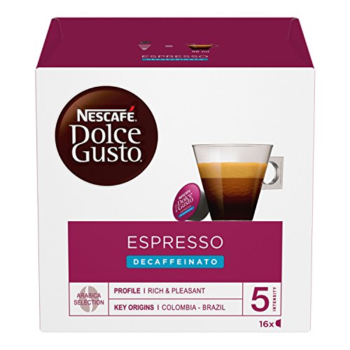 NESCAFÉ DOLCE GUSTO Espresso Decaffeinato Caffè, 6 Confezioni da 16 capsule (96 capsule)