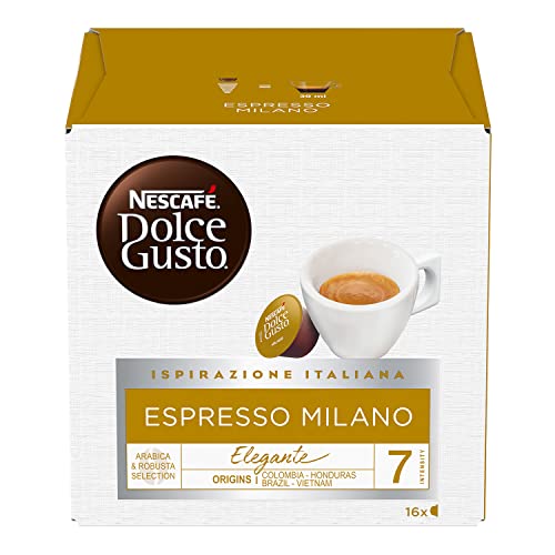 NESCAFÉ DOLCE GUSTO Espresso Milano Caffè, 6 Confezioni da 16 cap...