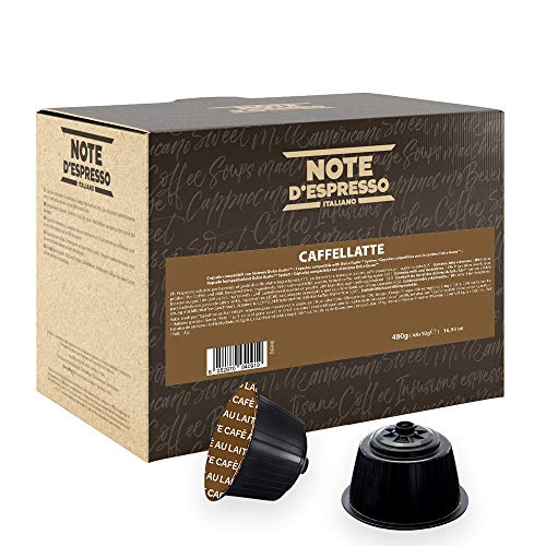 Note D Espresso Caffelatte, Capsule Compatibili Soltanto con Sistema NESCAFE DOLCE GUSTO, 48 Caps