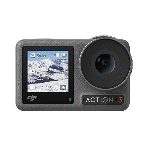 Osmo Action 3 Combo Standard - Action Camera 4K con FOV grandangolare, HorizonStady, resistente al freddo, montaggio verticale a sgancio rapido, impermeabile fino a 16 m, doppio touchscreen