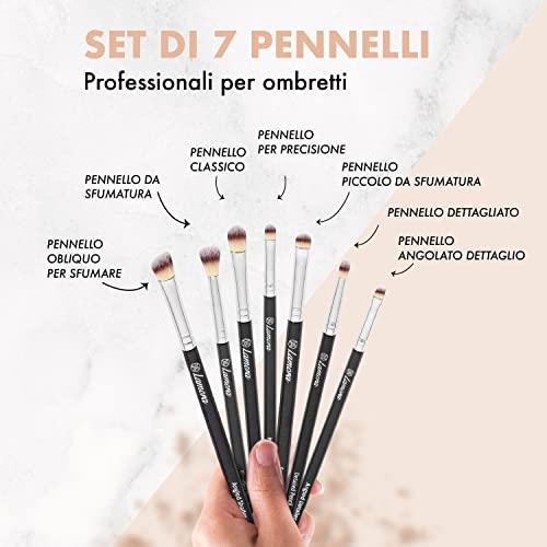 Pennelli per Trucco Occhi Professionali - Make Up Kit di Pennelli p...