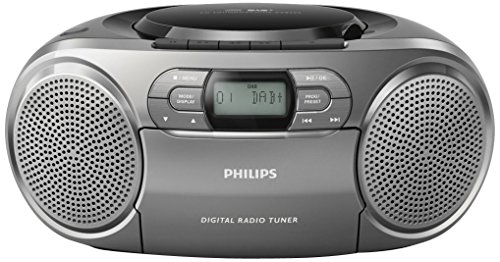 Philips AZB600 12 Radio, Stereo CD, Argento