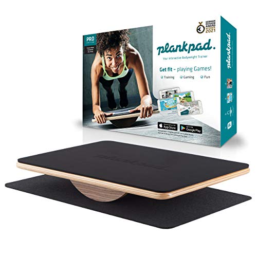 Plankpad PRO - Balance board interattivo per l allenamento completo, planktrainer per i muscoli addominali con app, giochi e allenamenti - cyclette per tutta la famiglia