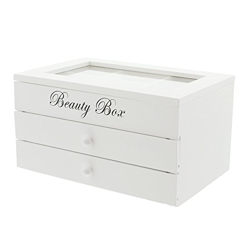 Portagioie in legno  Beauty Box , bianco...