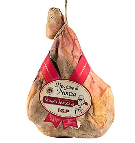 Prosciutto di Norcia I.G.P 9 10kg Prosciutto con osso Prosciutto intero Prosciutto crudo Prosciutto stagionato 100% italiano Artigianale