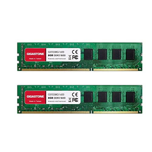 [RAM DDR3] Gigastone Desktop RAM 16GB (2x8GB) DDR3 16GB DDR3-1600MH...