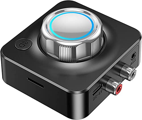 Ricevitore Bluetooth 5.0, Adattatore Audio Bluetooth Hi-Fi con Jack Aux da 3,5mm e Rca, Bluetooth Ricevitore HiFi con Aptx Low-Latency 3D Surround per Altoparlante Casa e Stereo Domestico