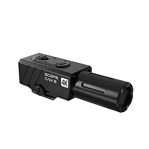RunCam Scope Cam 2 4K HD Airsoft Camera 1 2.5 CMOS 8MP 25mm 40mm Zoom Digitale WiFi Action Cam con Interruttore di Registrazione via Cavo, Impermeabile IP64, Batteria 1400mAh, Case in Alluminio